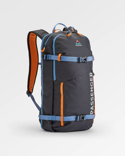 Snowscape Recycled Backpack - Phantom Black - Flatlay