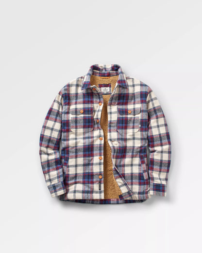 Freestyle Sherpa-Lined Overshirt - Vintage White - Flatlay