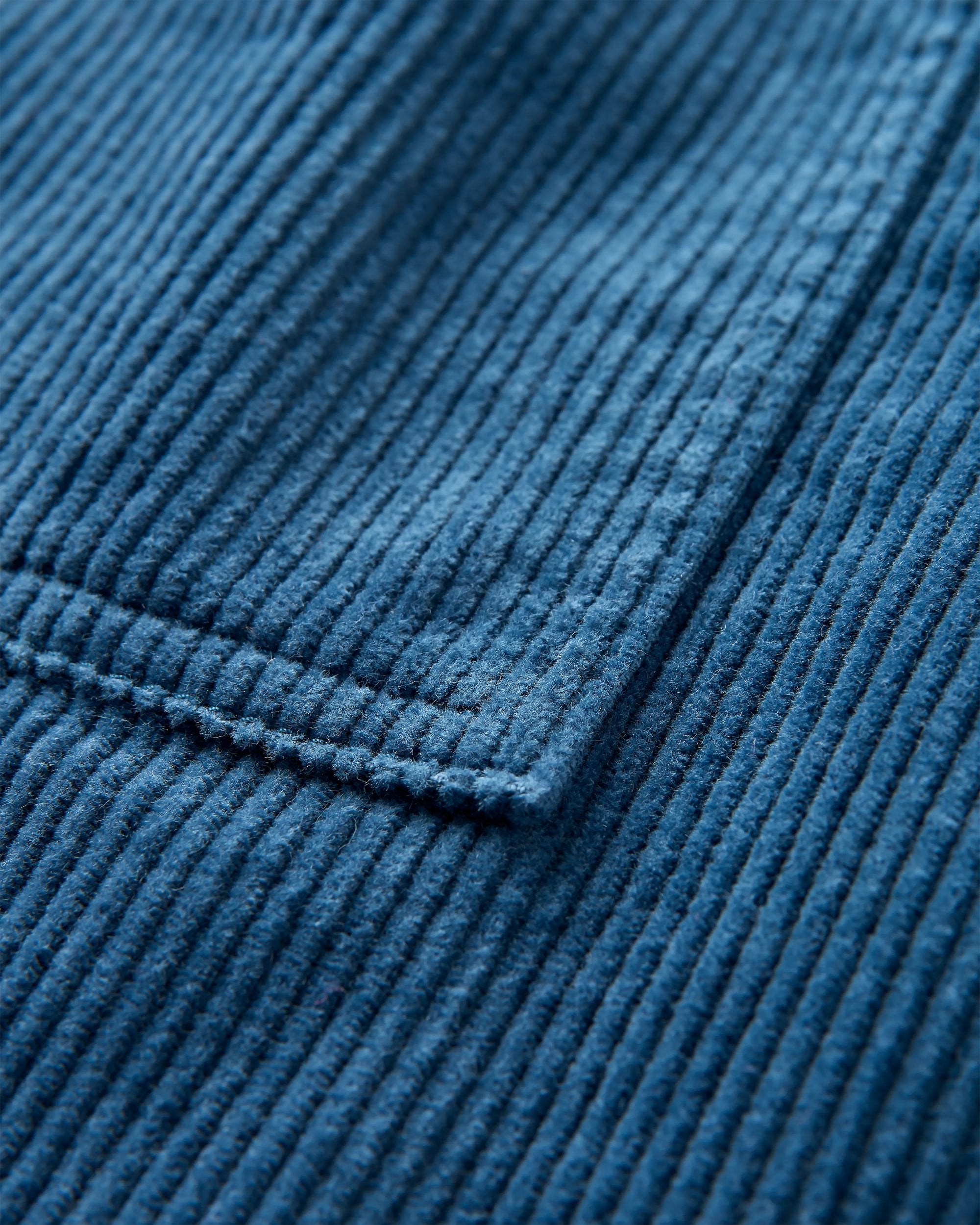 Shack Cord Short - Dark Denim - Flatlay