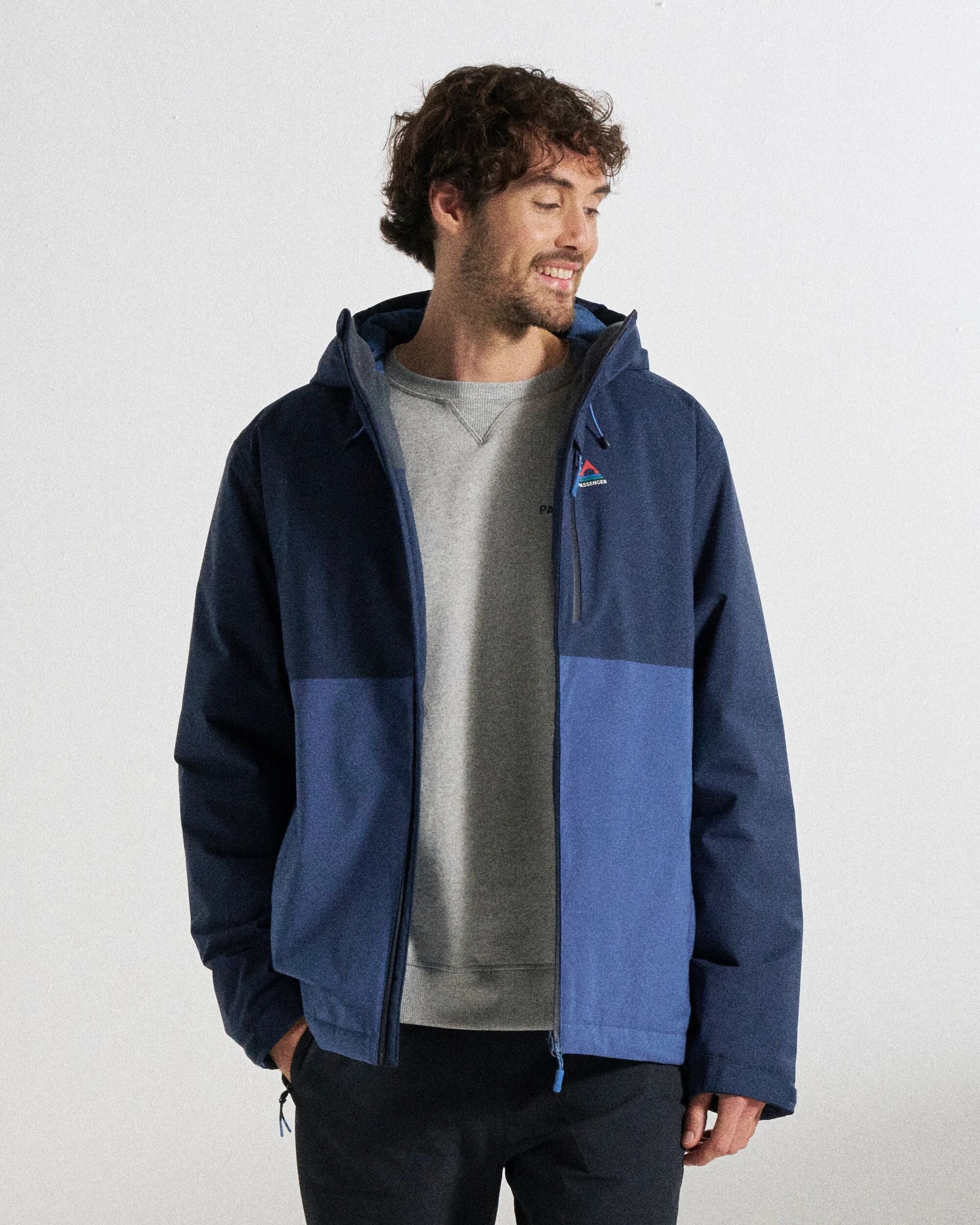 Eclipse Insulated Waterproof Jacket - Rich Navy - Studio Model