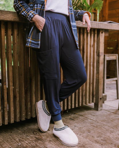 Day Dream Recycled Trouser 2.0 - Rich Navy - Lifestyle