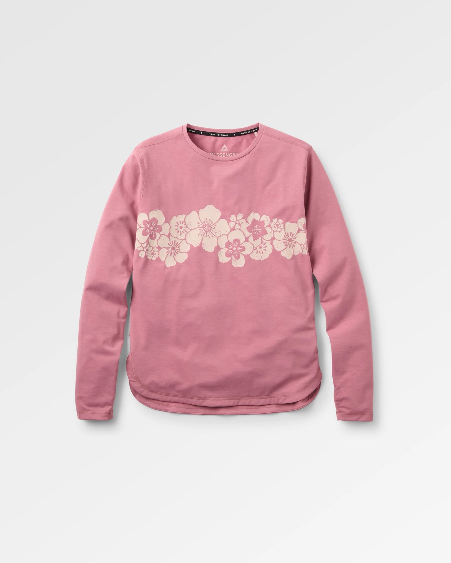 Roamscreen UPF50 Women's LS T-Shirt - Pink Haze - Flatlay
