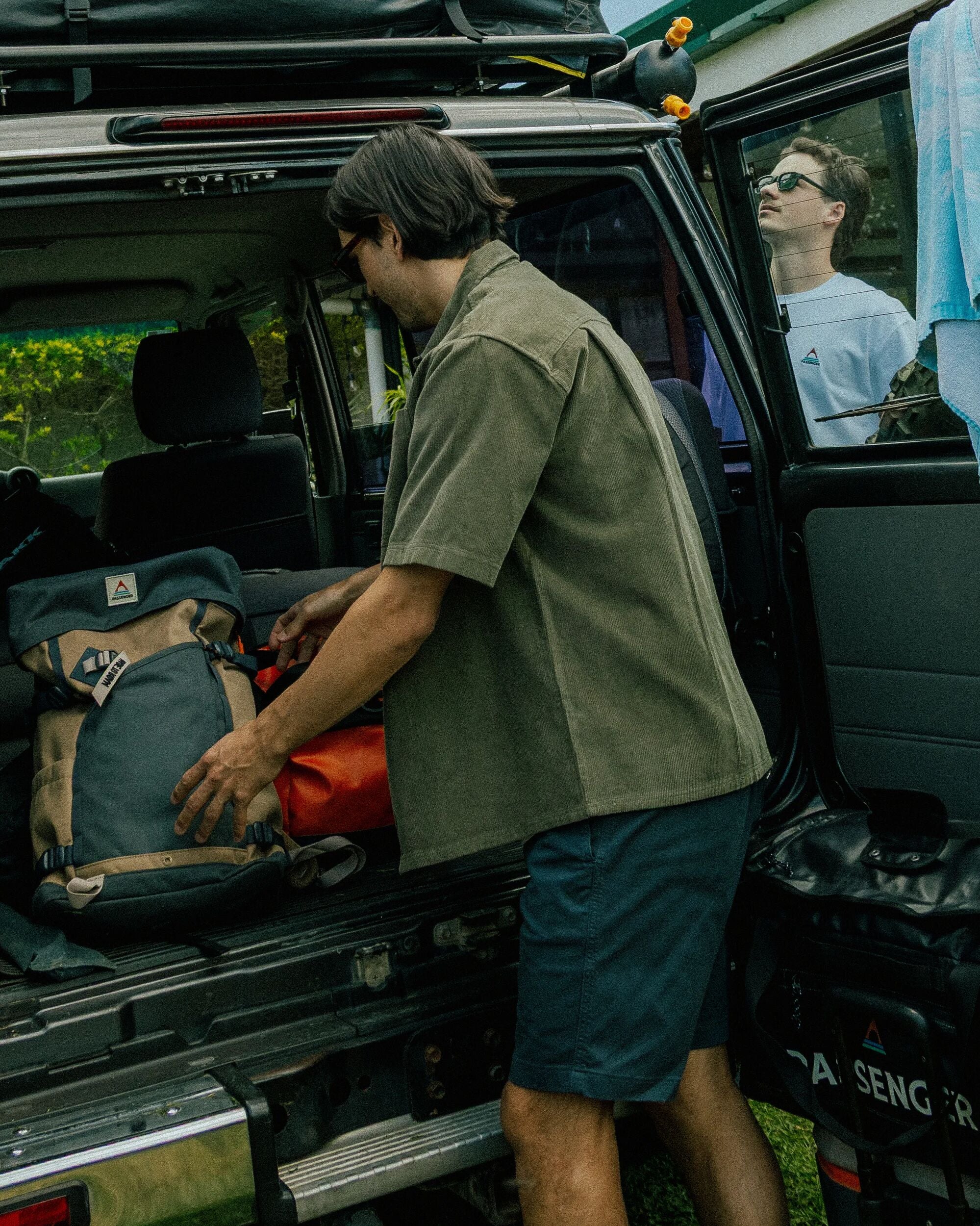 Backcountry Short Sleeve Cord Shirt - Dusty Olive - Lifestyle