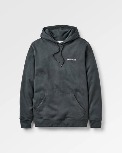 Roamer Recycled Cotton Hoodie - Black - Flatlay