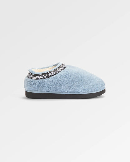 Ember Sherpa Fleece Slipper - Faded Denim - Flatlay
