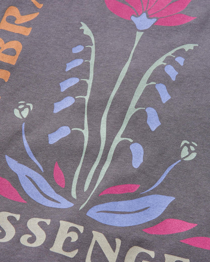 Bud Recycled Cotton Oversized T-Shirt - Charcoal