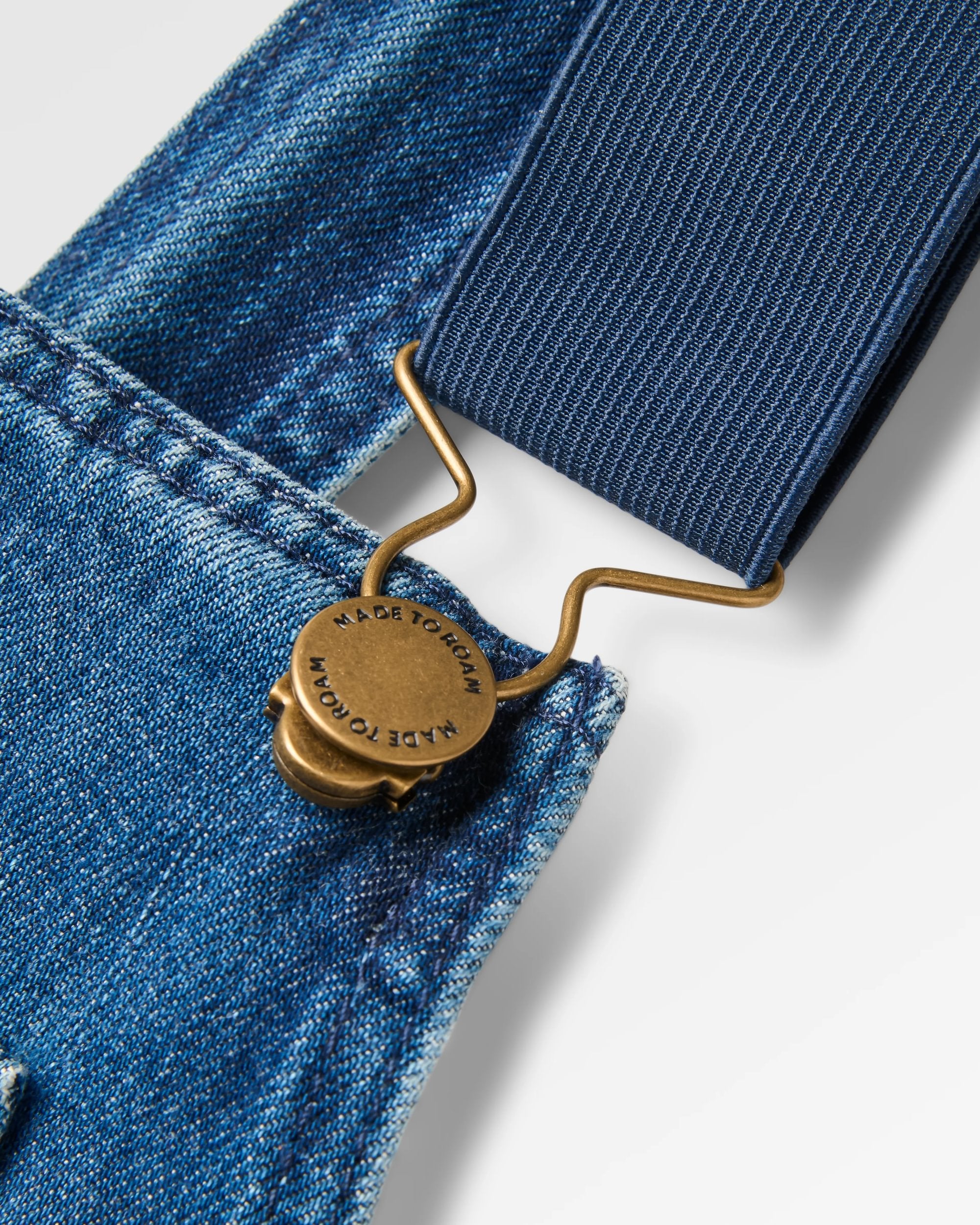 Shuffle Denim Dungarees - Denim Blue - Flatlay