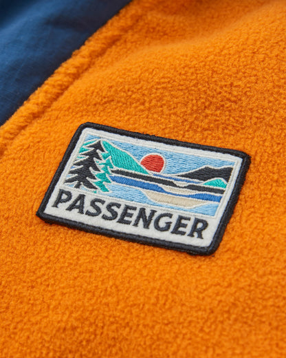 Alexander 2.0 Recycled Hooded Polar Fleece - Sunrise Orange - Flatlay