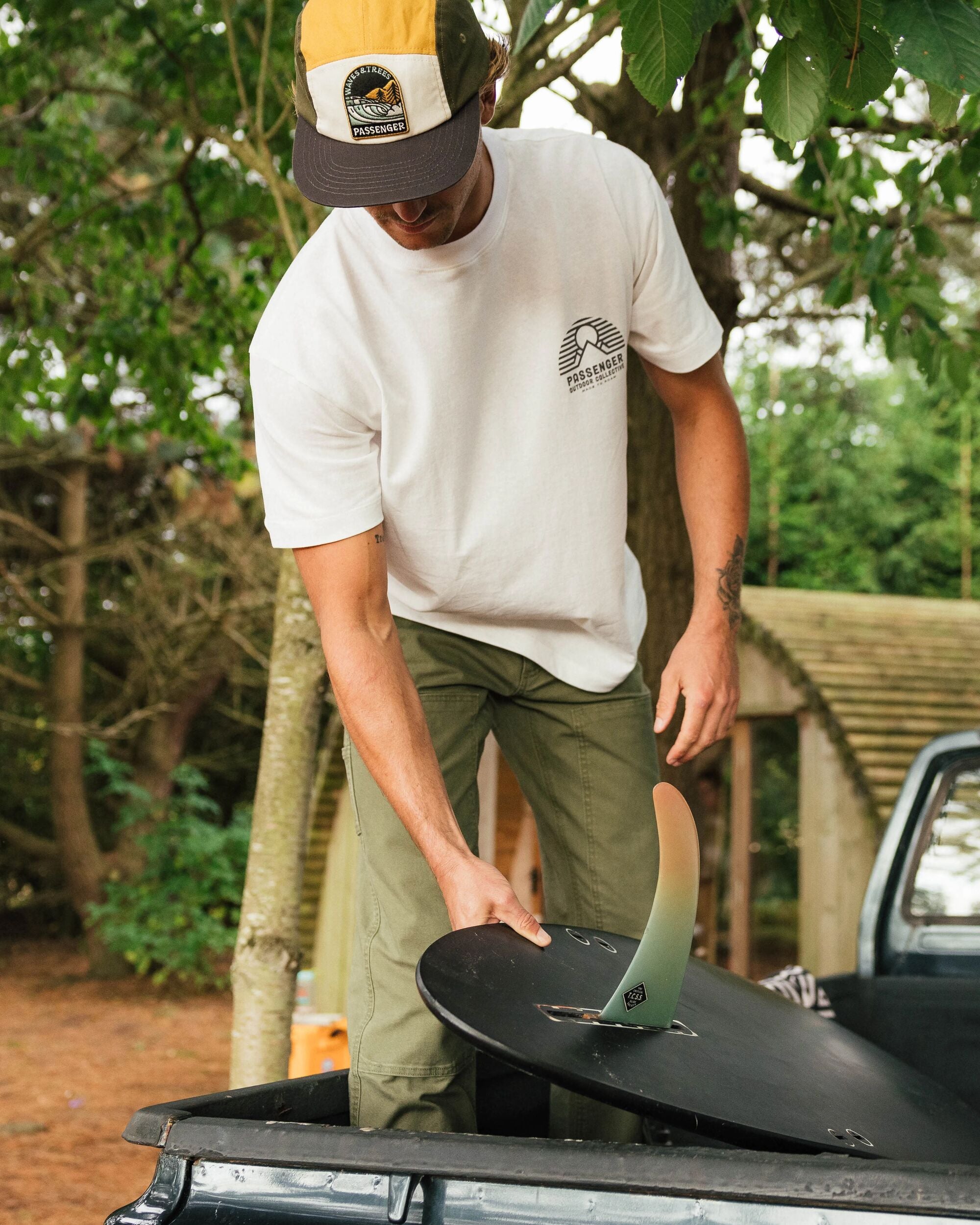 Elbio Recycled Relaxed Fit T-Shirt - White - Lifestyle