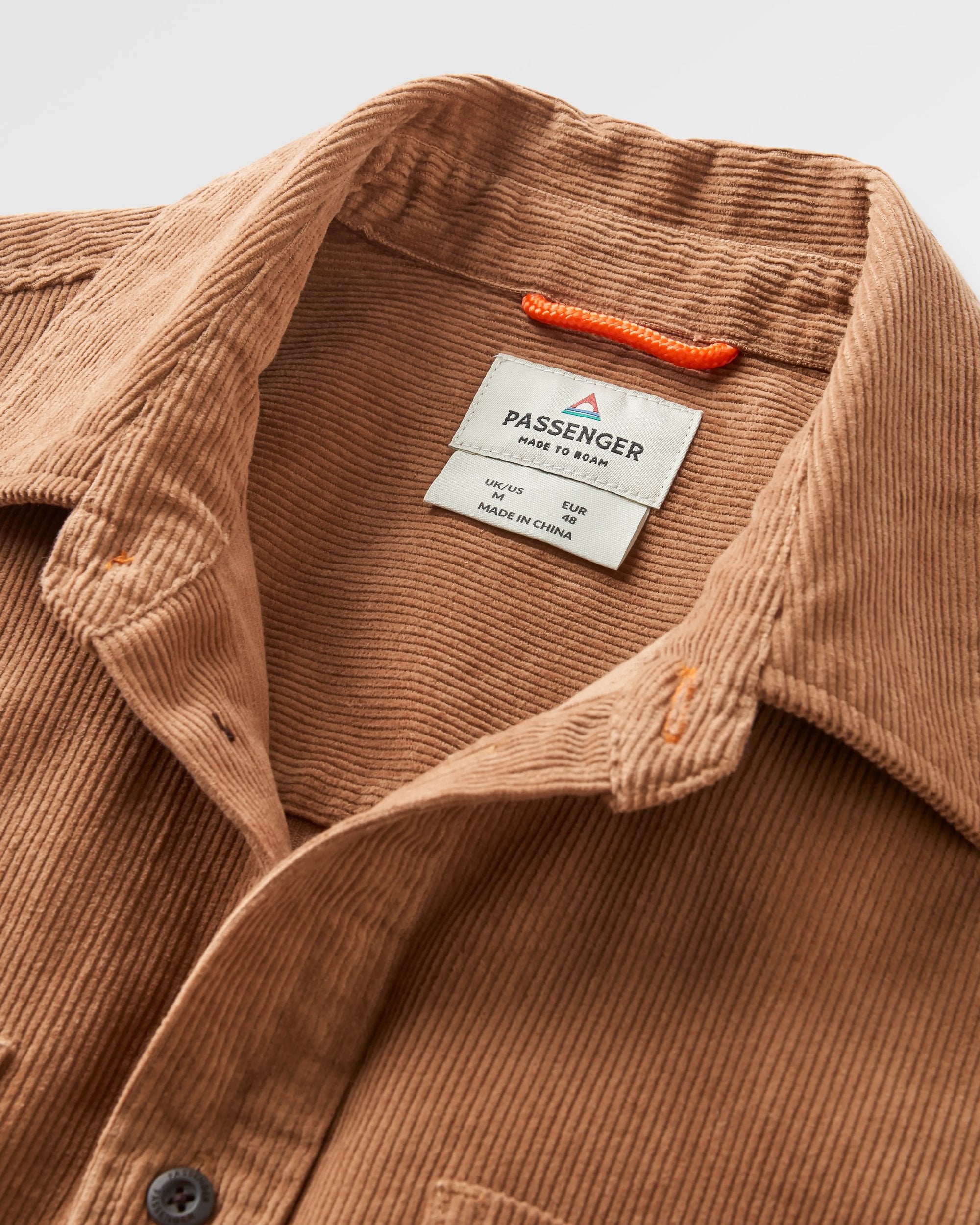 Backcountry Short Sleeve Cord Shirt - Toffee - Flatlay