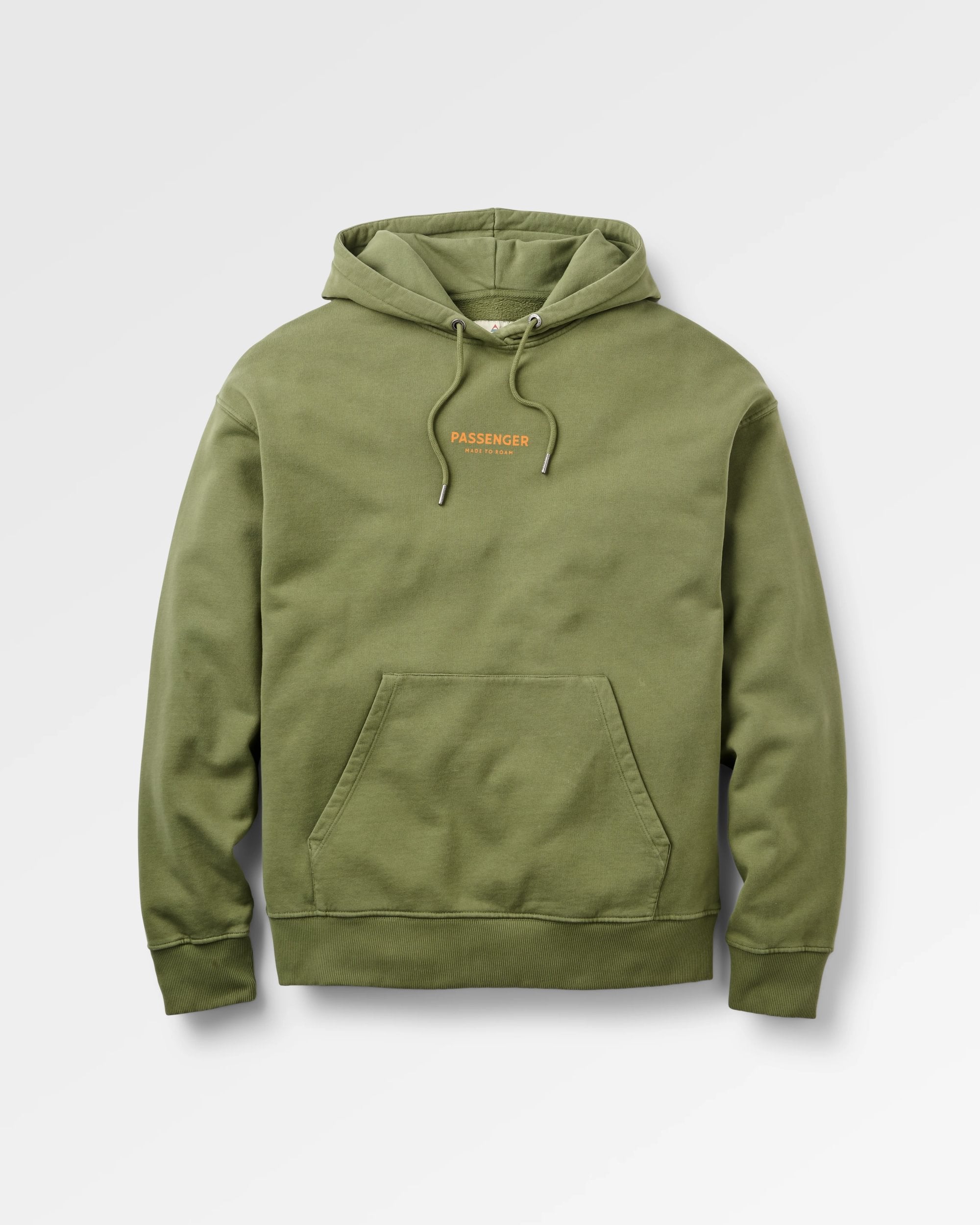 Passenger Relaxed Fit Hoodie - Khaki - Flatlay