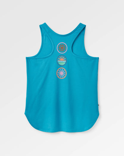 Chase The Light Active Vest - Bluejay - Flatlay