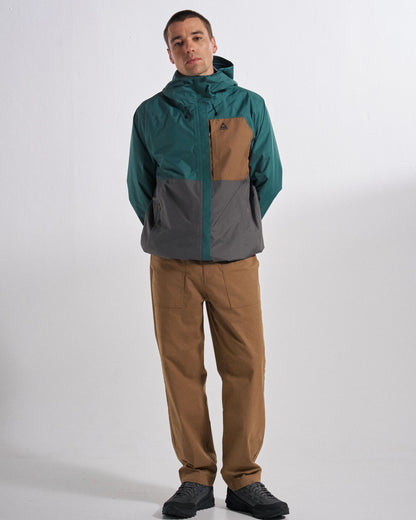 Trailscape Men's Waterproof Jacket - Deep Ocean/Slate Grey - Studio Model