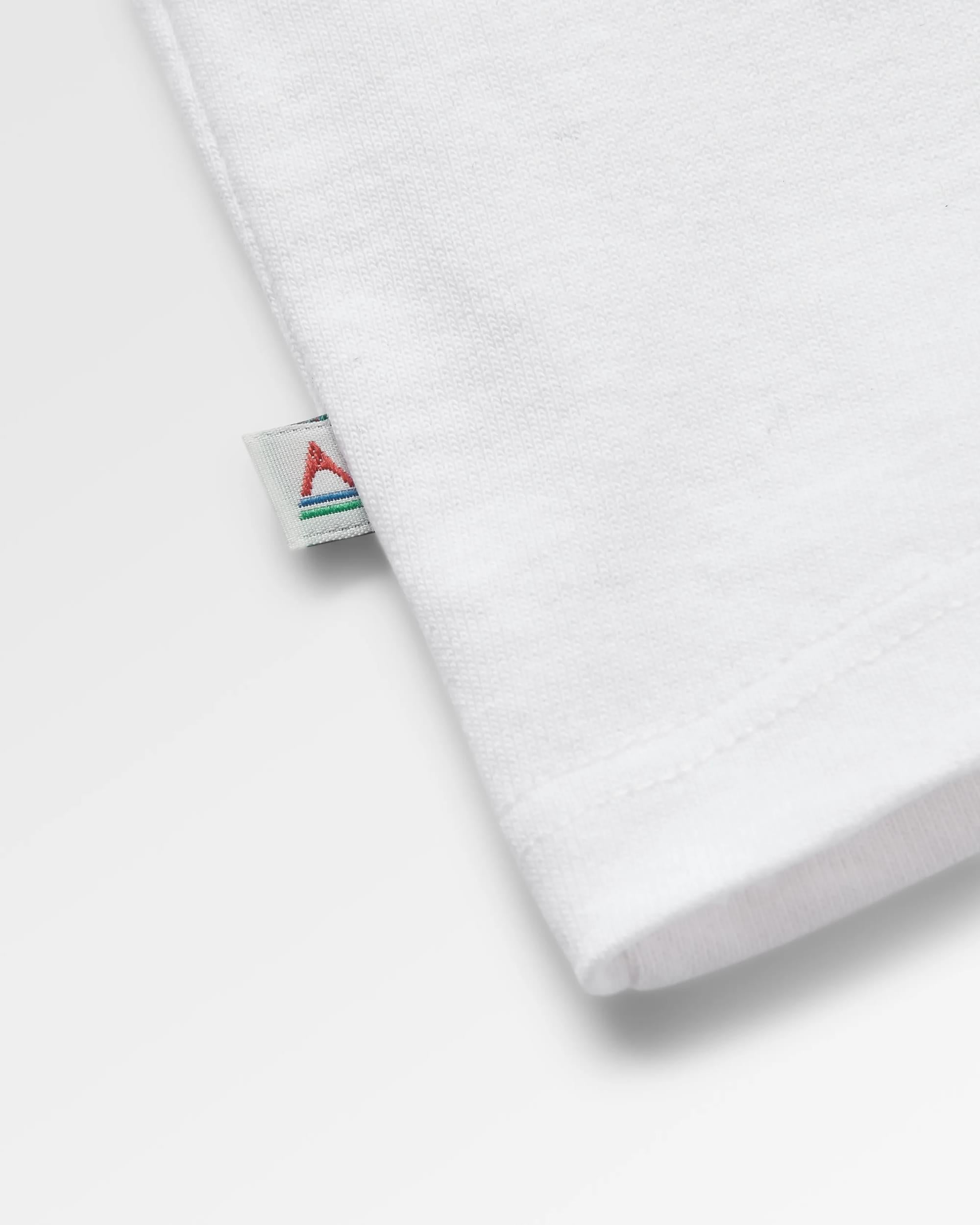 Classic Logo LS T-Shirt - White - Flatlay