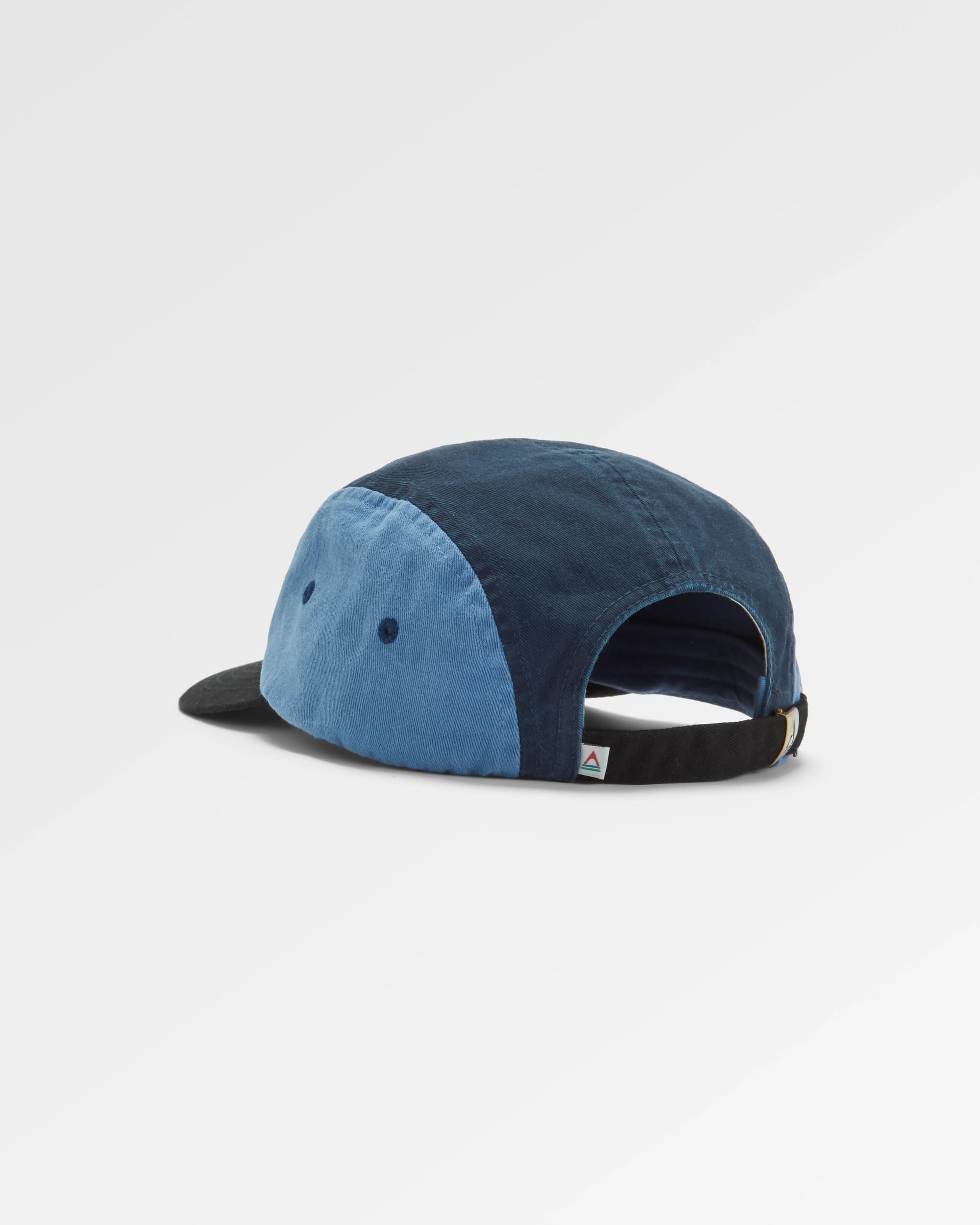 Made To Roam Recycled 5 Panel Cap - Charcoal Multi - Flatlay