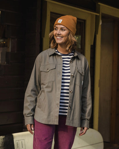 Stella Organic Cotton LS Shirt - Dusty Olive - Lifestyle