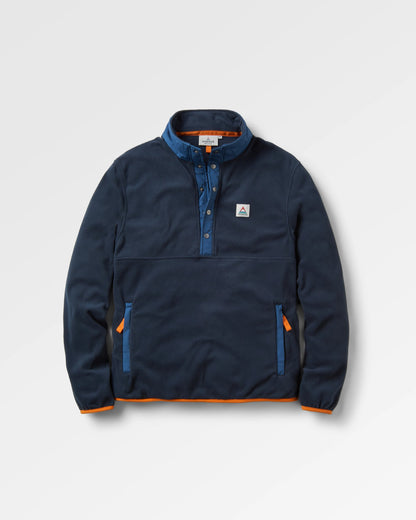 Adrift Recycled Polar Fleece - Deep Navy - Flatlay
