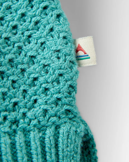 Cove Knitted Jumper - Pacific Green - Flatlay