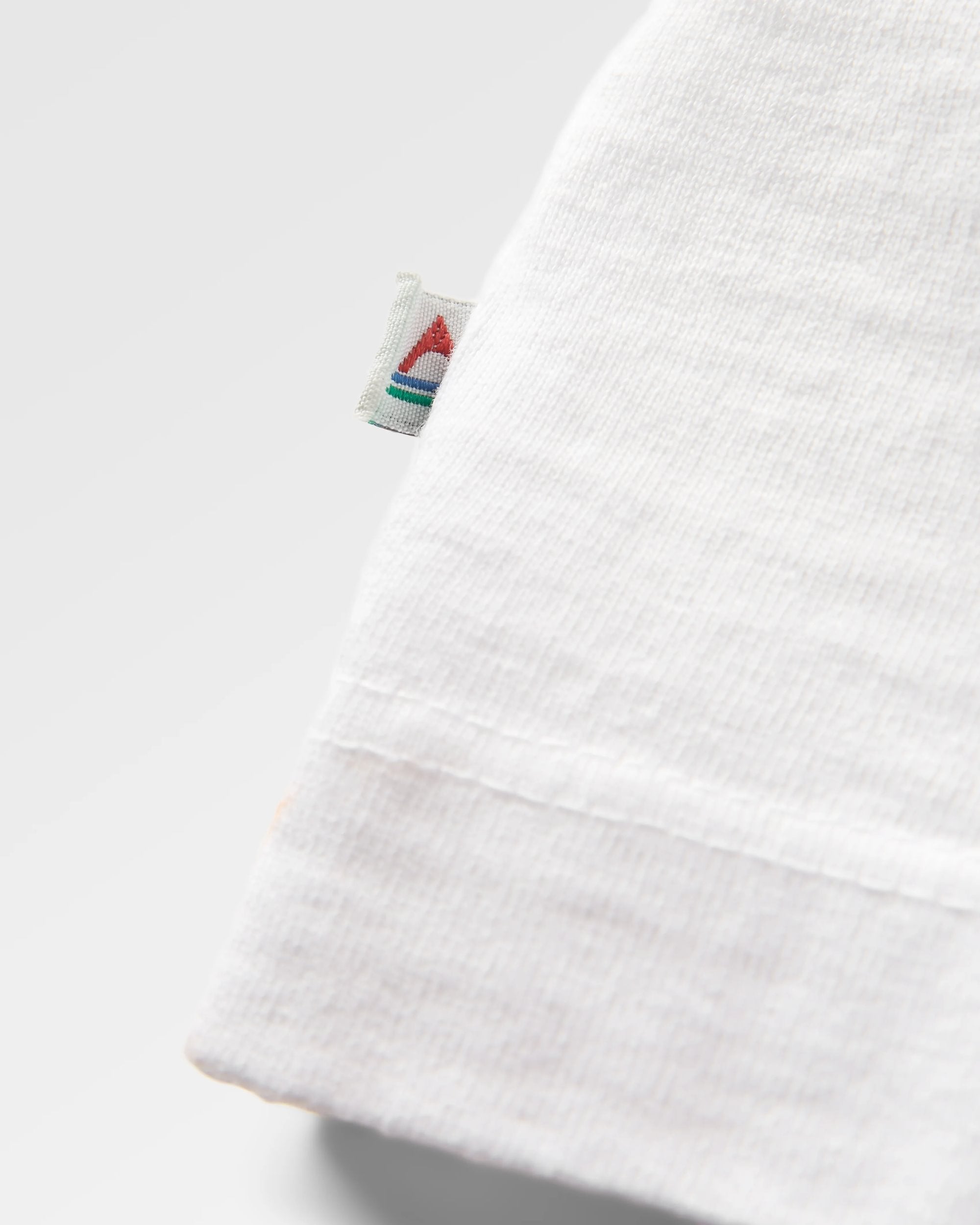 Heritage Organic Relaxed Fit T-Shirt - White - Flatlay