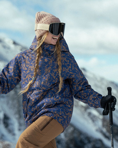 Snowscape Women's Recycled Softshell Pullover - Frost Toffee - Lifestyle