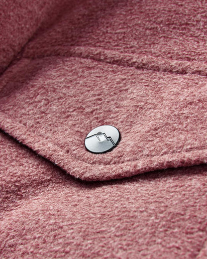 Maple Polar Recycled Fleece Shirt - Wine Marl