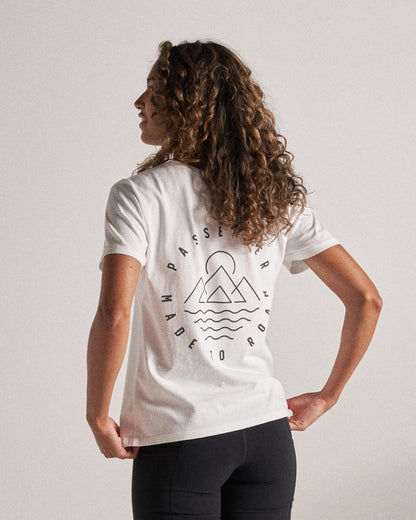 Remote Recycled Cotton T-Shirt - White - Studio Model