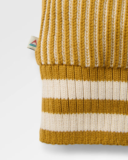 Squall Windproof Full-Zip Knitted Jumper - Dusty Ochre - Flatlay