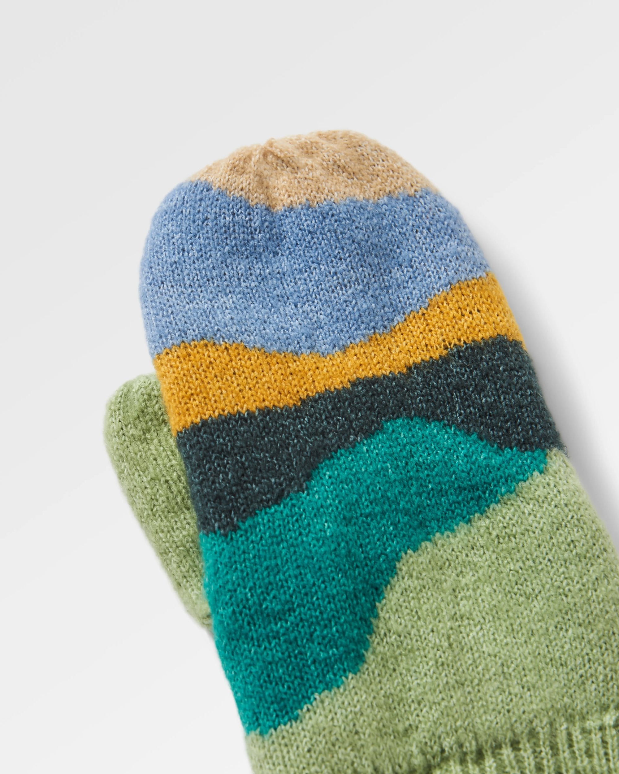 Scenic Recycled Fleece Lined Mittens - Scenic Dark Fern - Flatlay