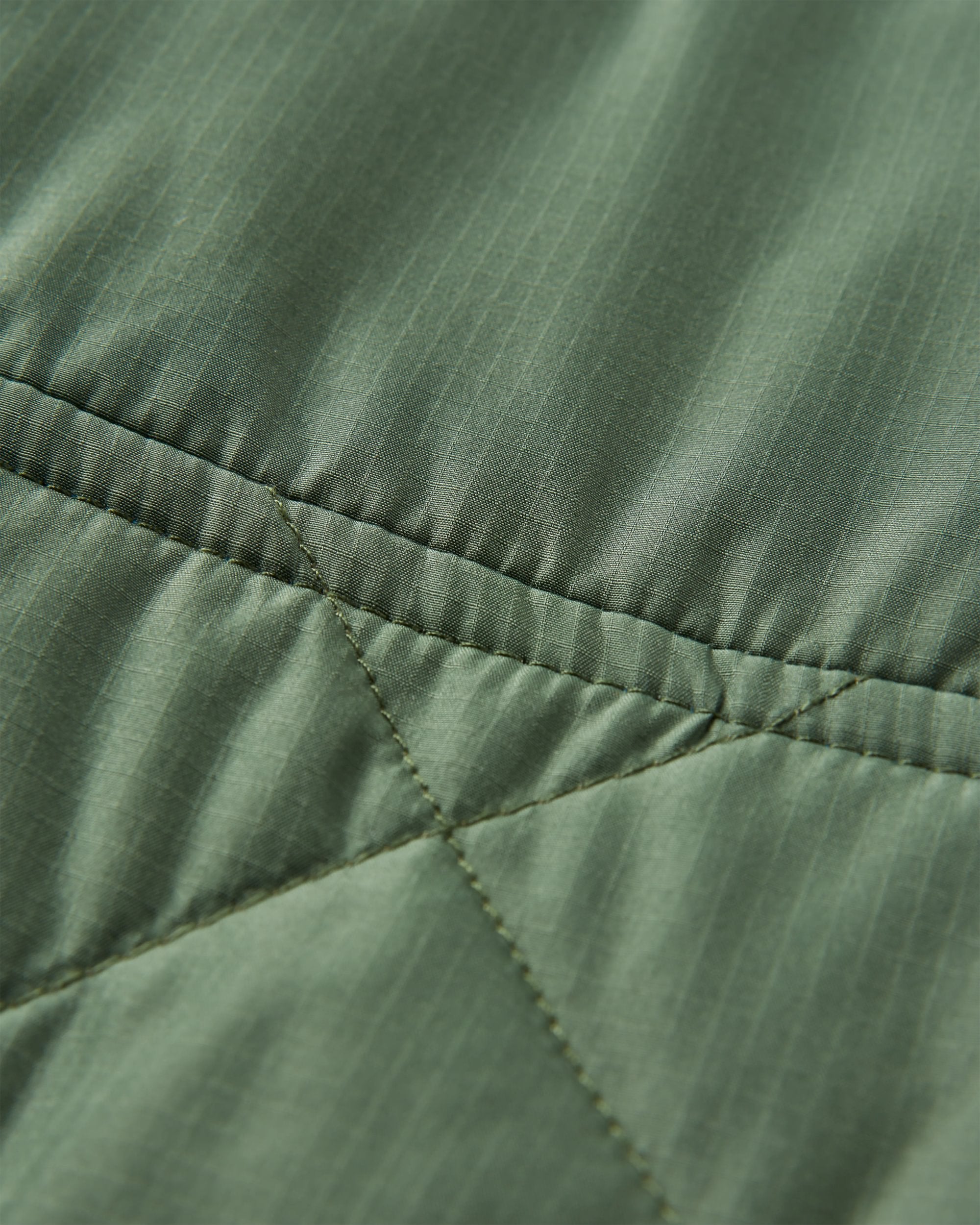 Dylan Recycled Insulated Full Zip Jacket - Wild Green - Flatlay