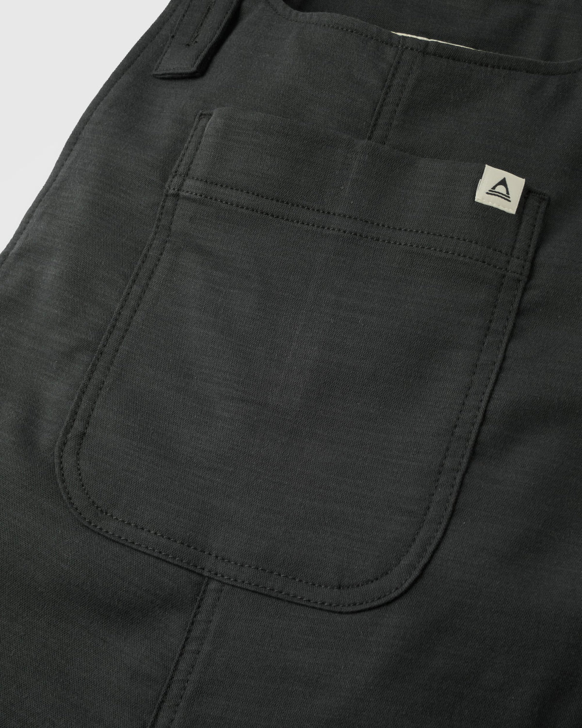 Meadows Cotton Dungarees - Black - Flatlay