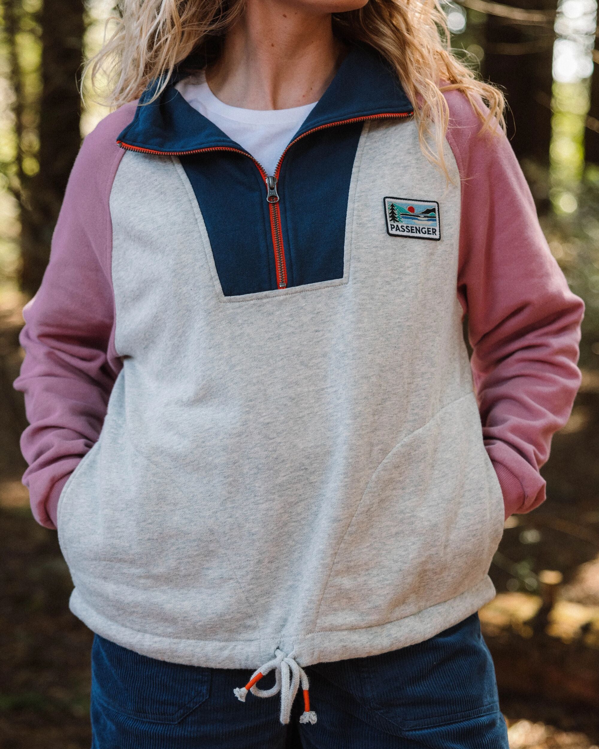 Jazz Organic Cotton Sweatshirt - Grey Marl - Lifestyle