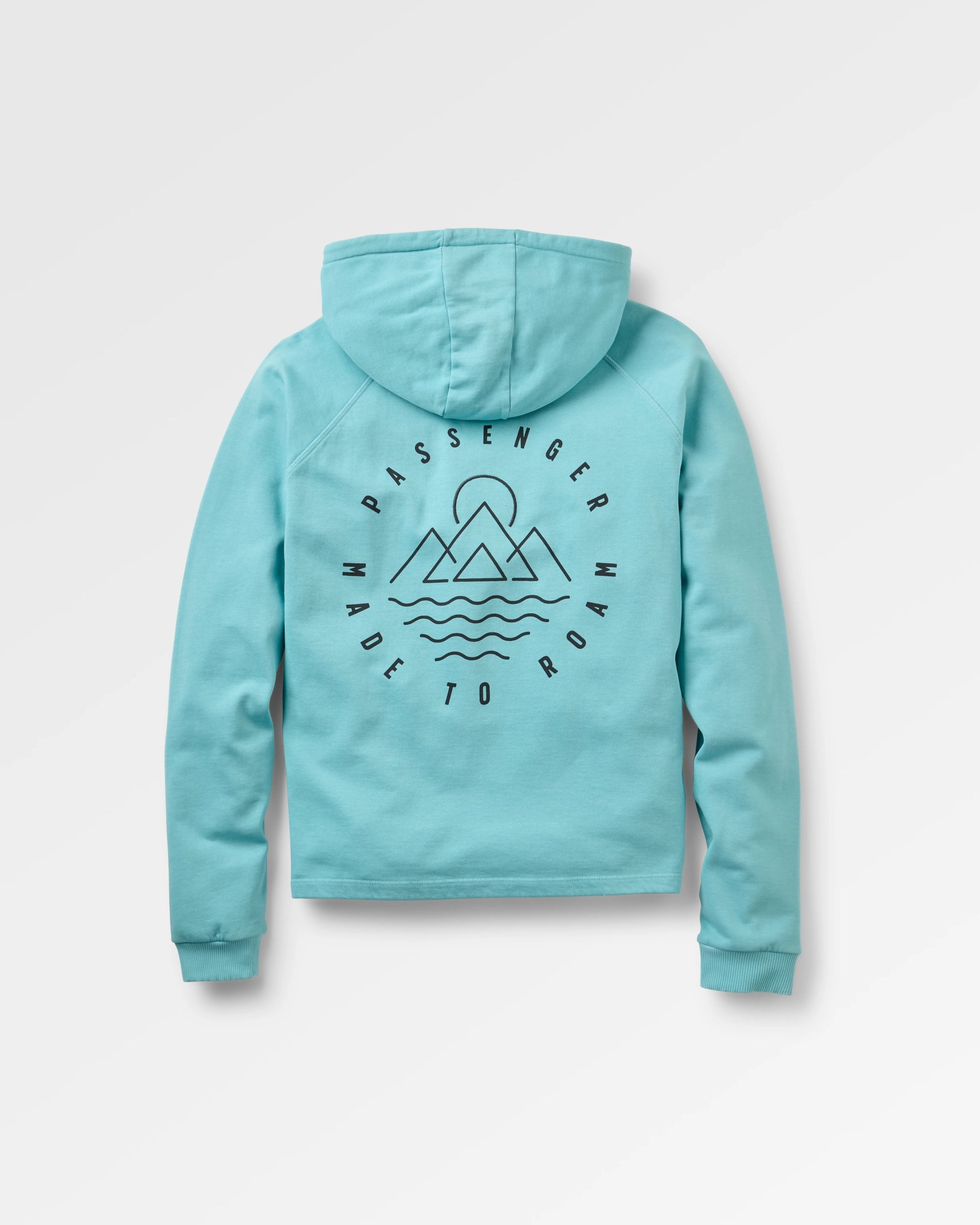 Remote Hoodie - Retro Blue - Flatlay