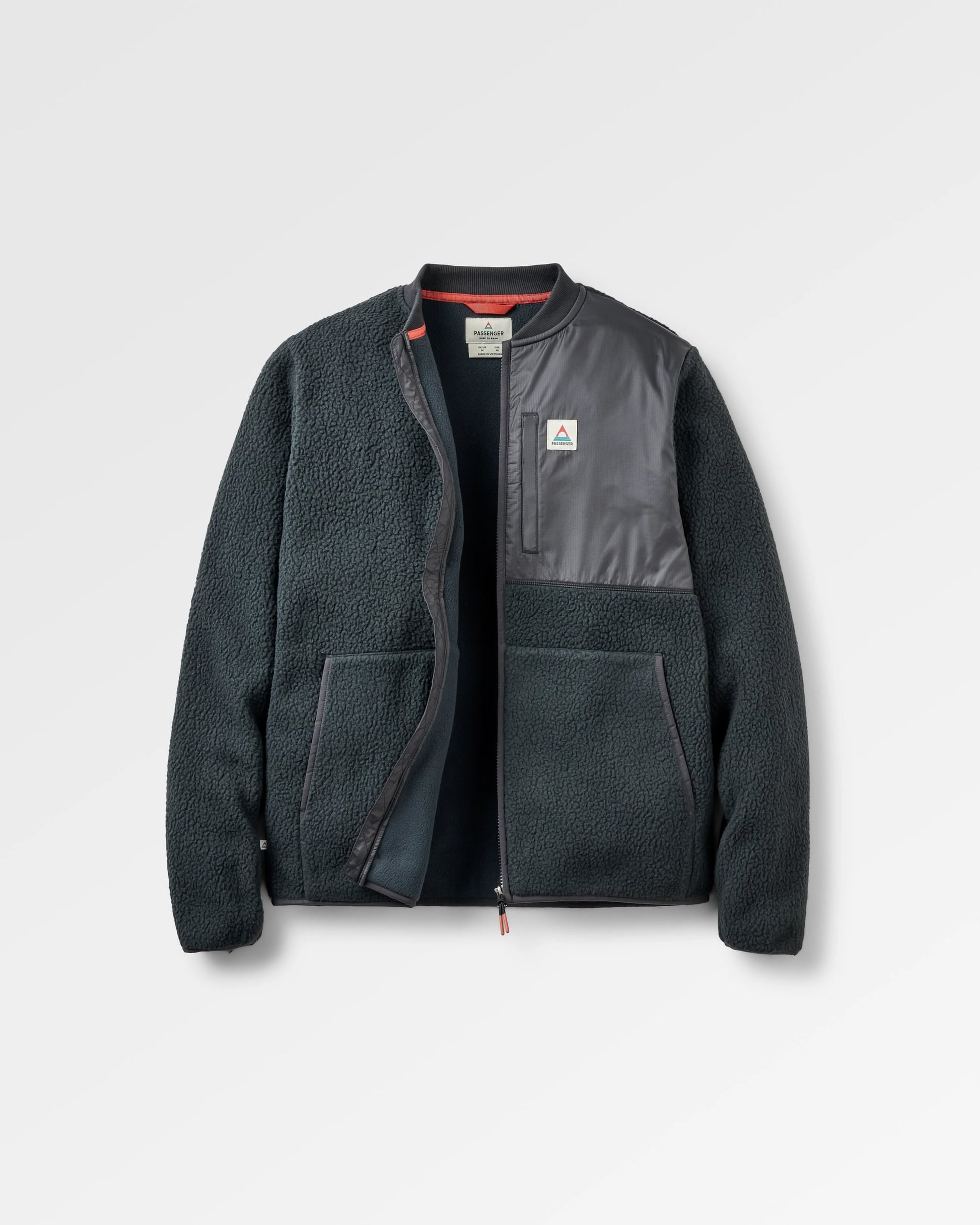 Reconnect Recycled Sherpa Fleece - Black - Flatlay