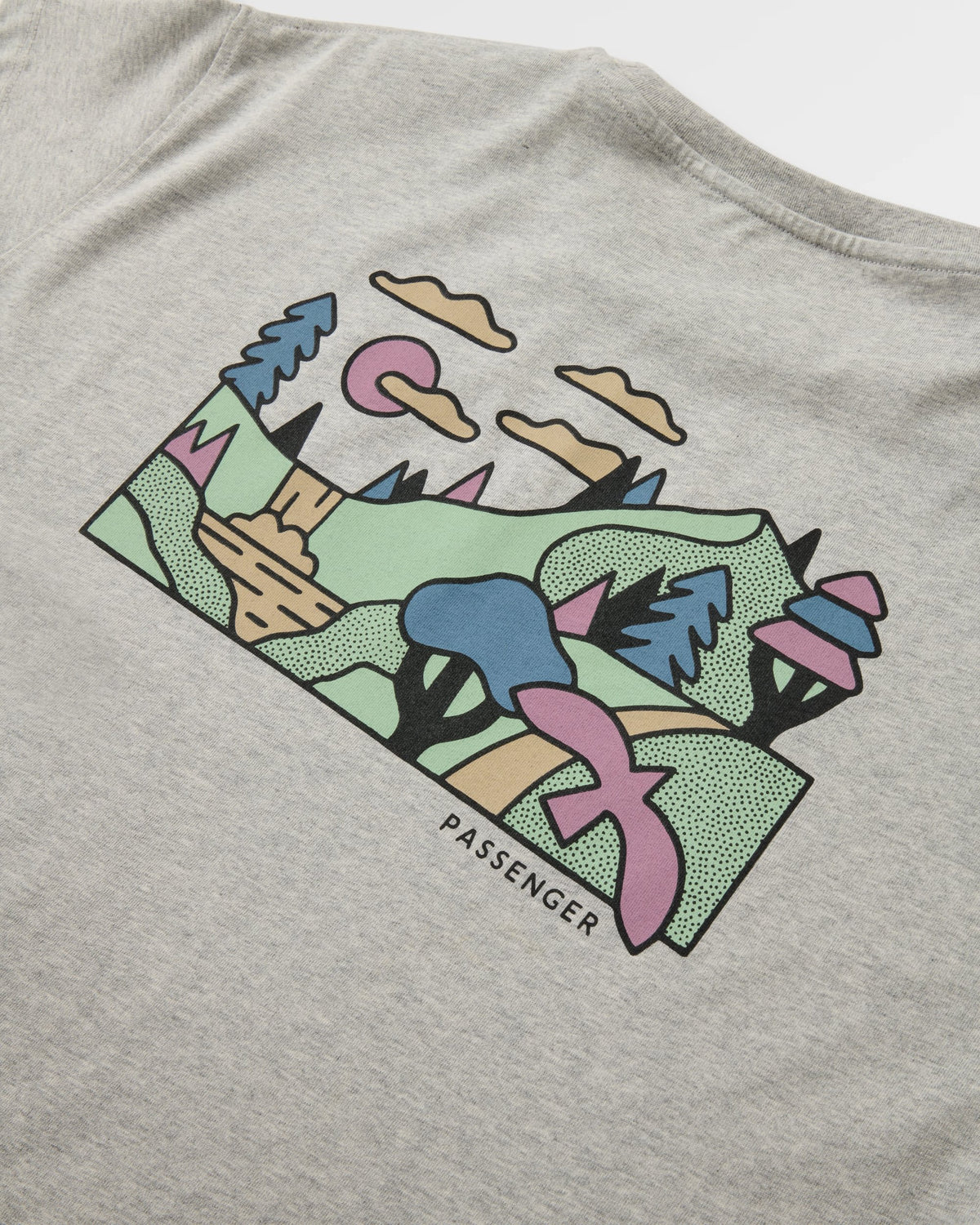 Slower Rhythms Women's Cotton T-Shirt - Grey Marl - Flatlay