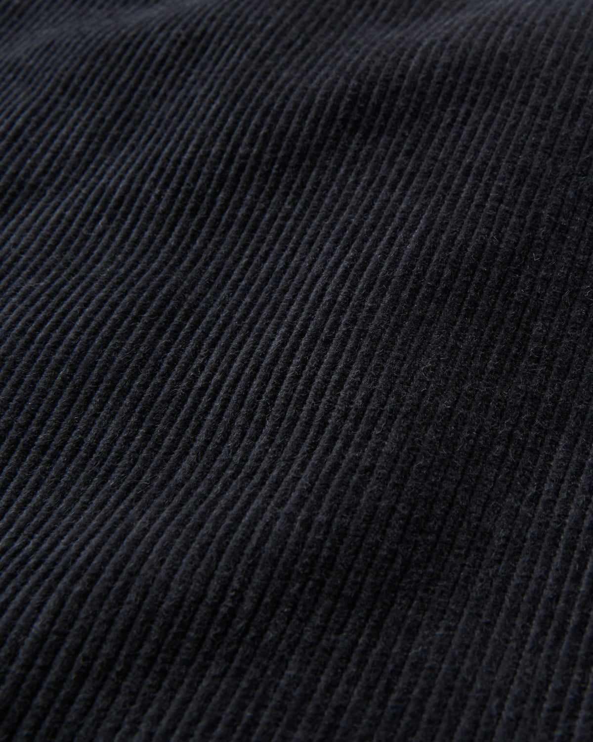 Kodiak Sherpa Lined Cord Overshirt - Faded Black - Flatlay