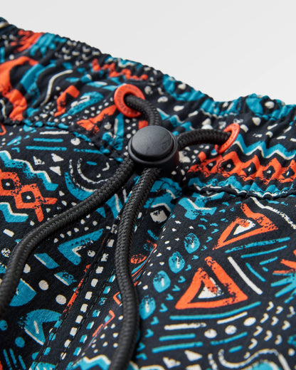 Way Out All Purpose Short - Elemental Geo Black - Flatlay