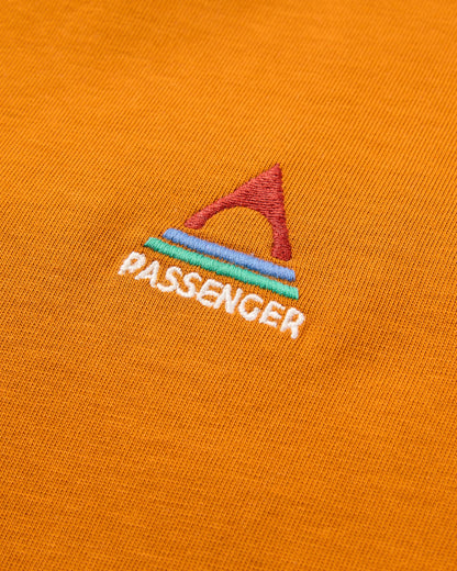 Vita Organic Relaxed Fit T-Shirt - Retro Orange - Flatlay