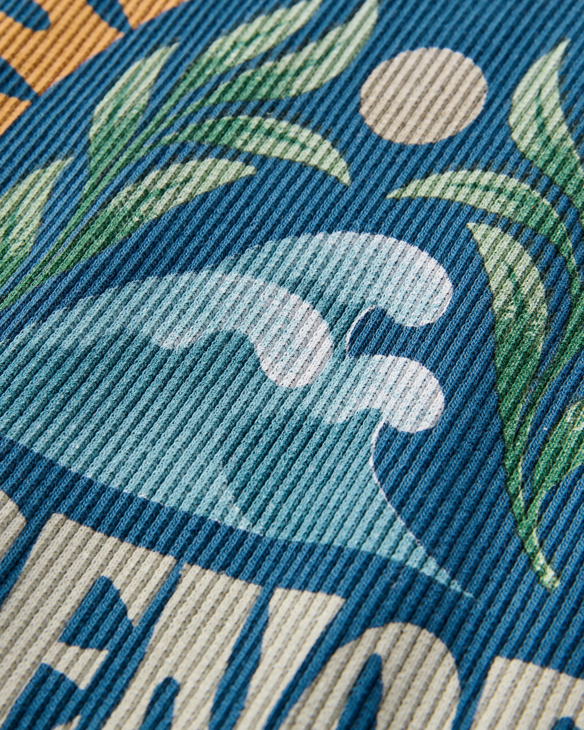 Dawning Ribbed Scoop Neck Vest - Dark Denim - Flatlay