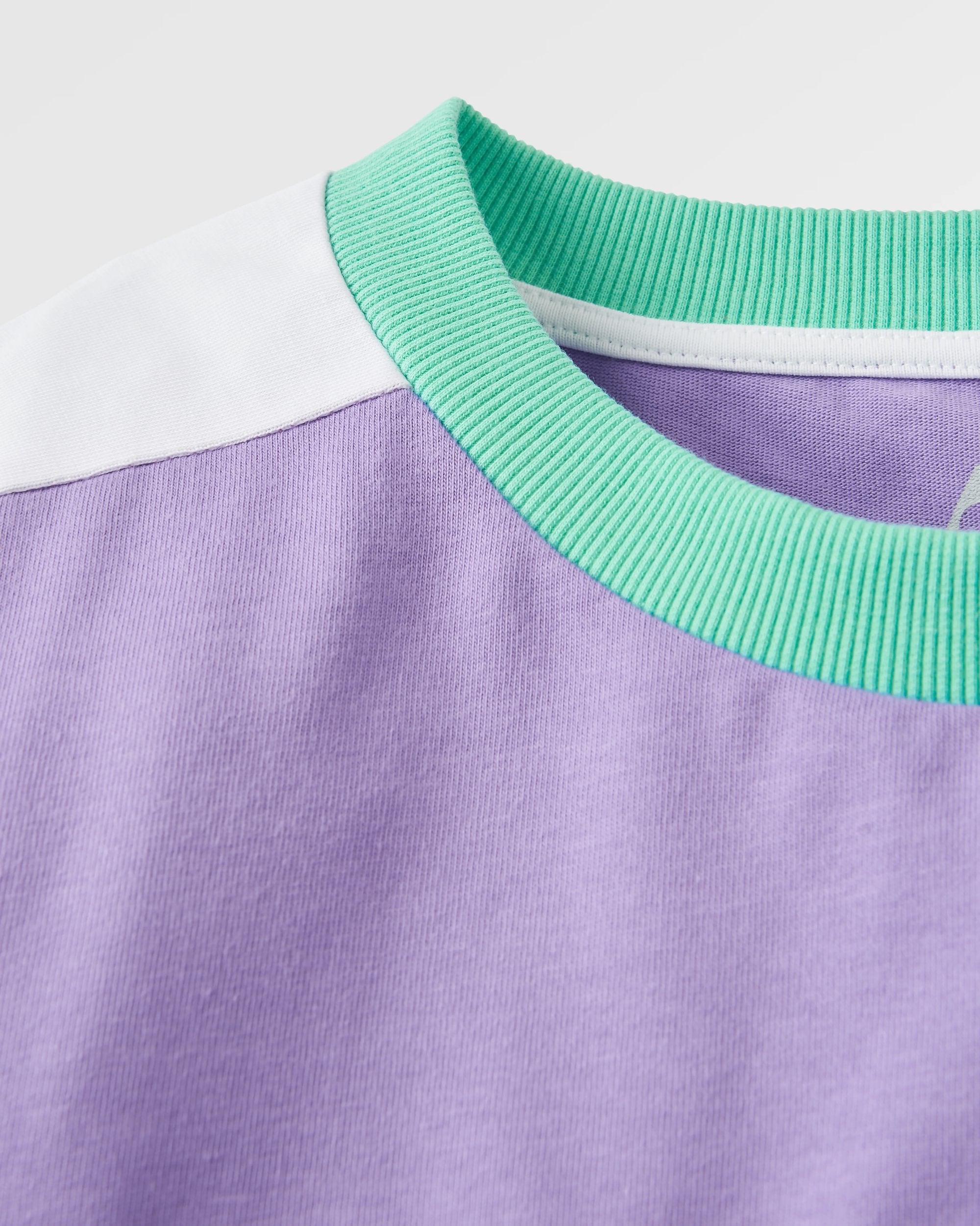 Easy Days Organic Cotton LS T-Shirt - Retro Purple - Flatlay