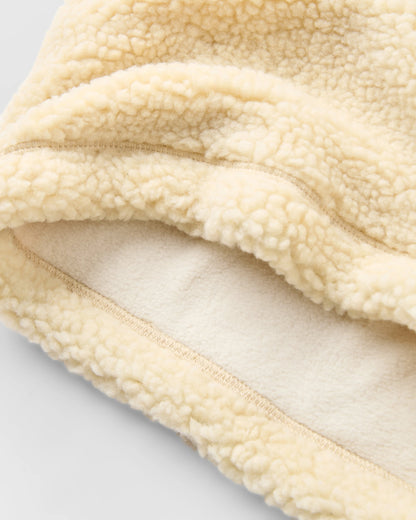 Mulled Sherpa Fleece Snood - Oat - Flatlay