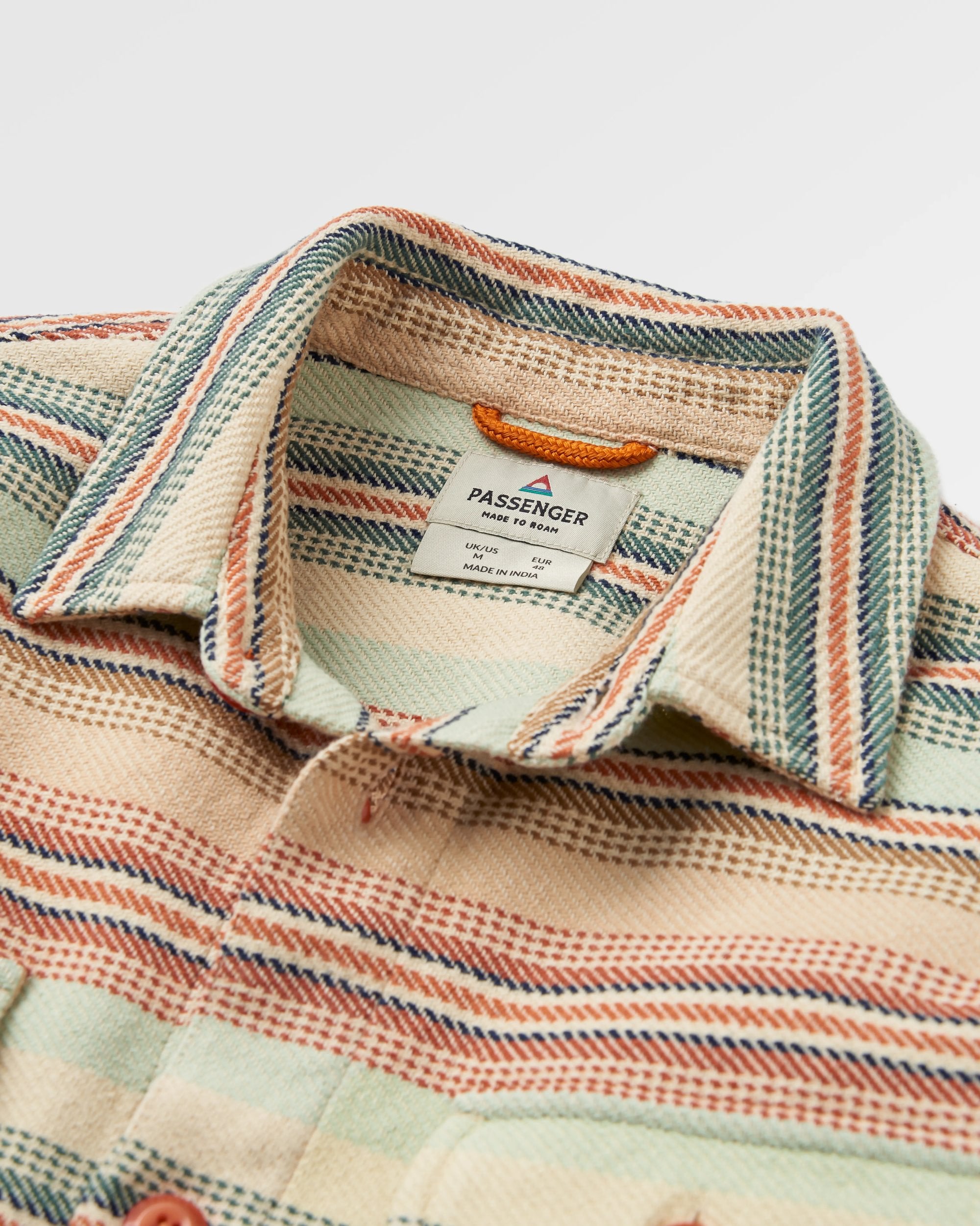 Island Twill Shirt - Birch Beach Stripe - Flatlay