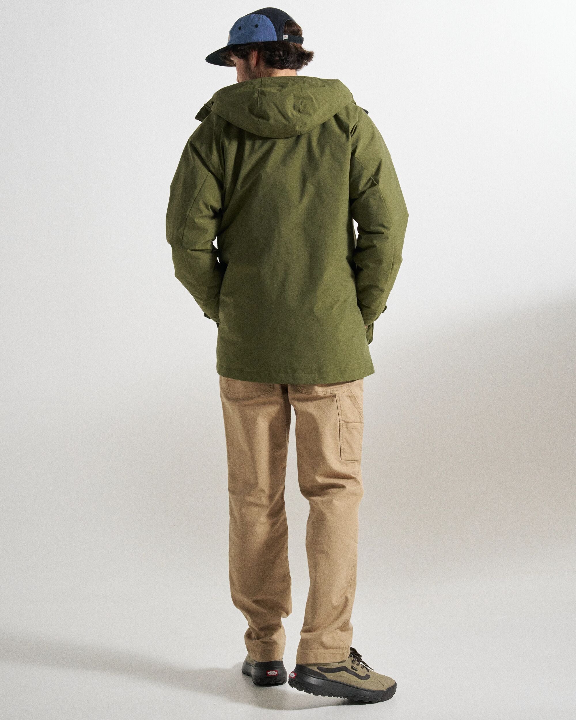 Baltic Recycled Insulated Parka - Khaki - Studio Model