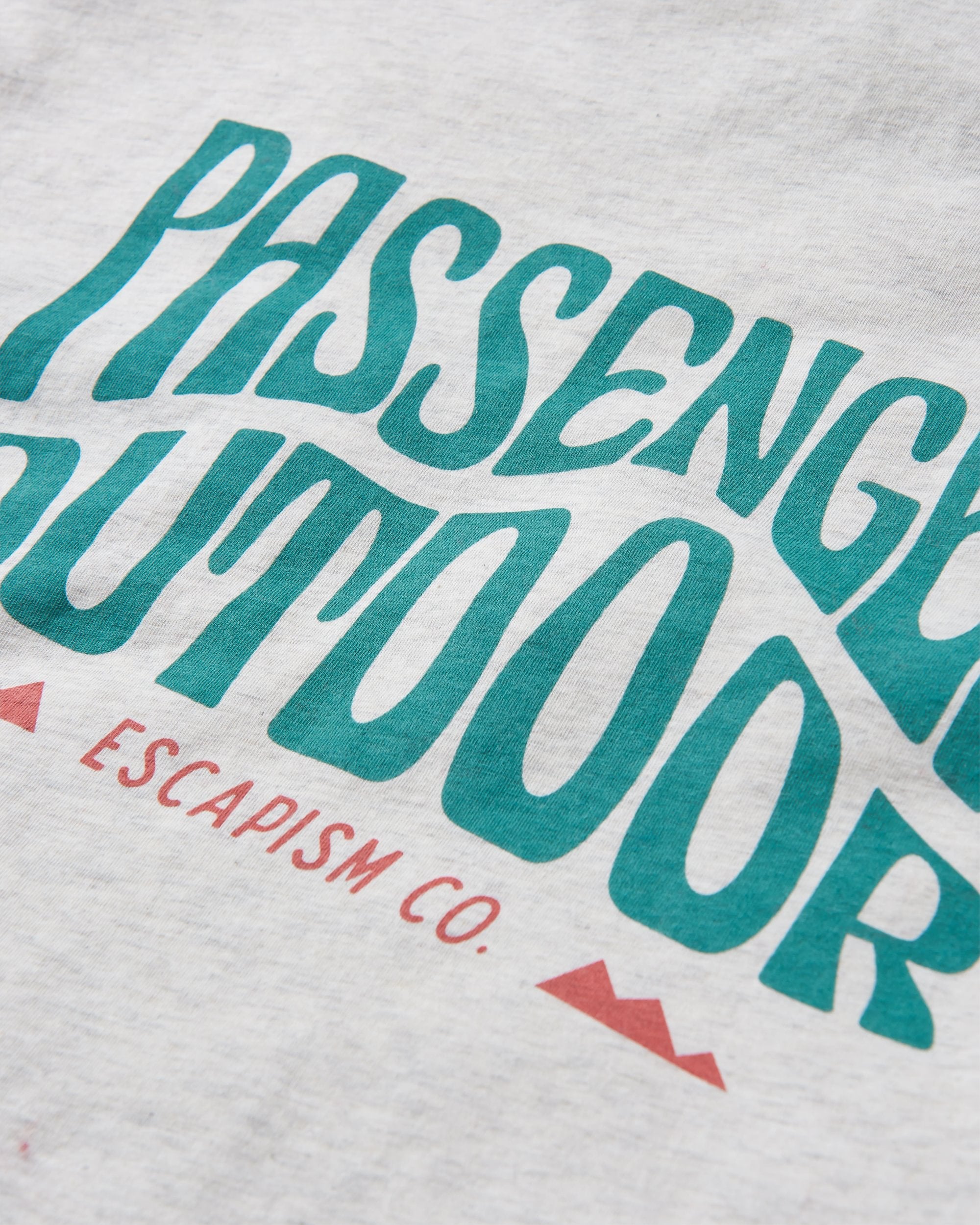 Yuca Organic Cotton T-Shirt - Birch Marl - Flatlay