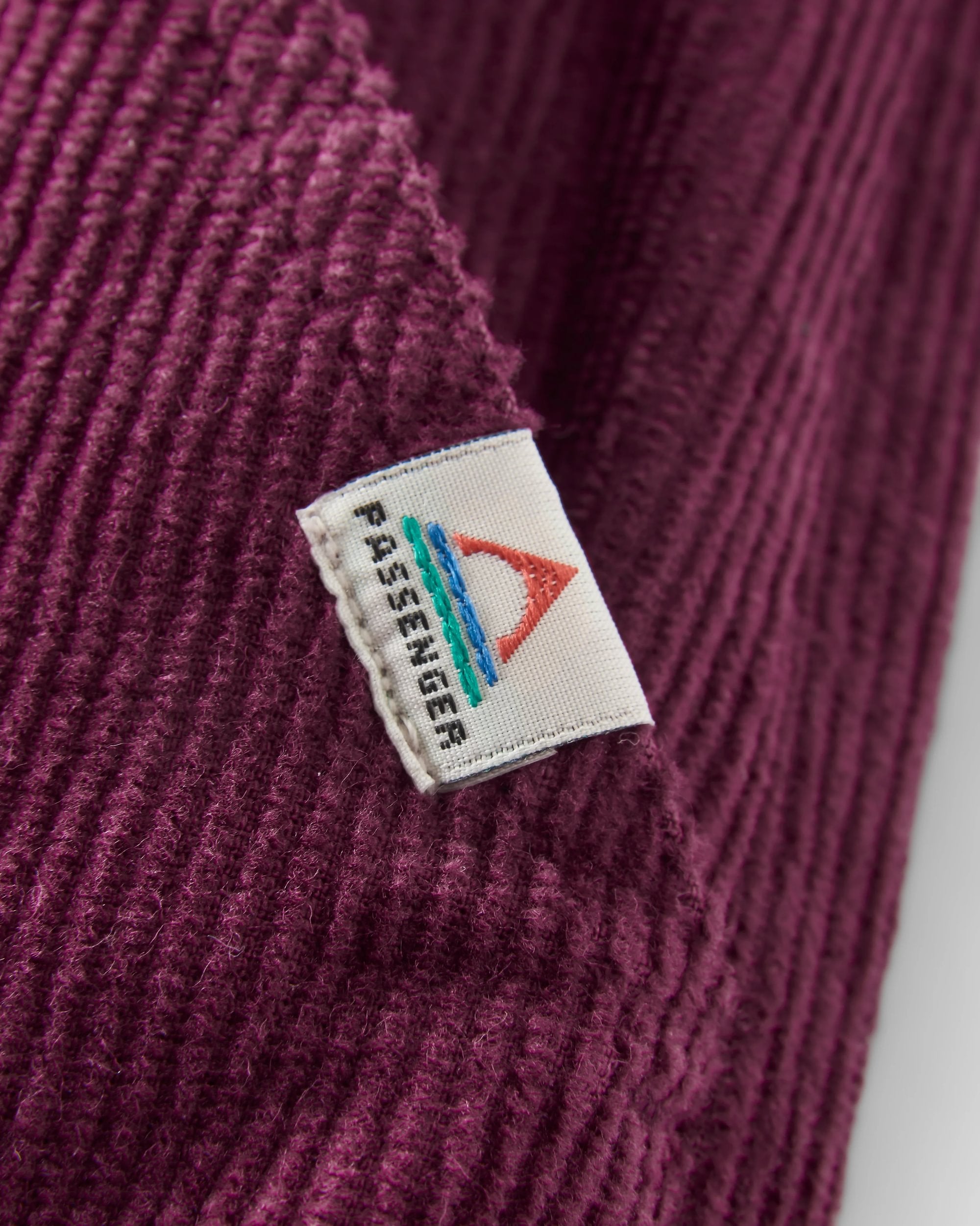 Refuel Organic Cotton Cord Dungarees - Fig - Flatlay