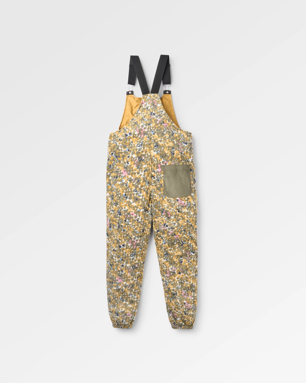 Ace Polar Fleece Dungarees - Powder Camo Dusty Olive - Flatlay