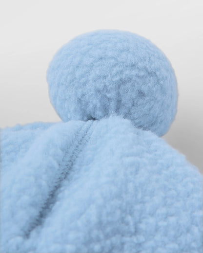 Snow Recycled Sherpa Beanie - Blue Fog - Flatlay