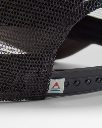 Waves & Trees Organic Cotton Trucker Cap - Charcoal - Flatlay