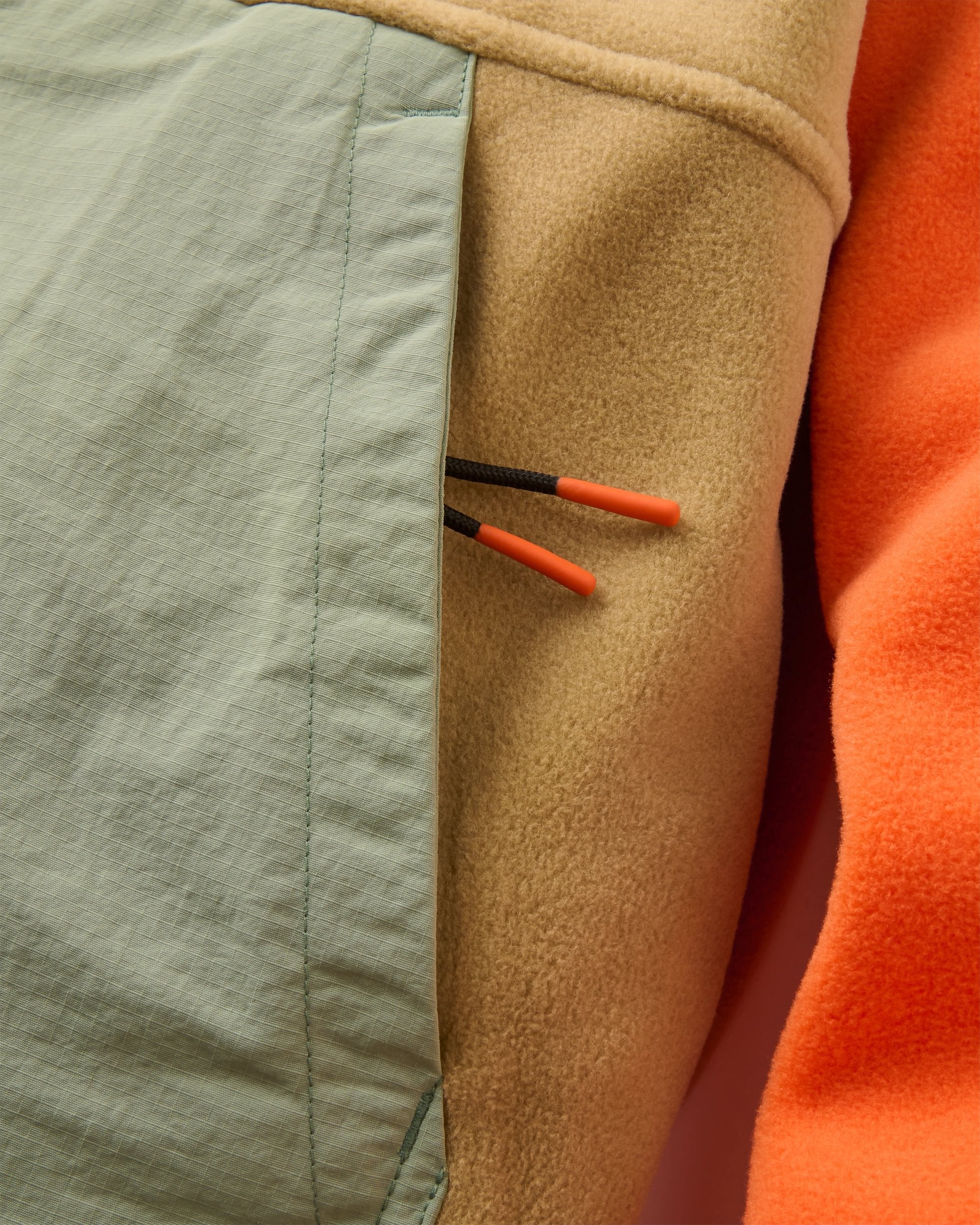 Alexander Full Zip Polartec® Fleece - Biscuit - Flatlay