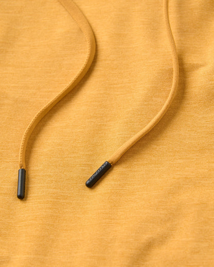 Sunvale Lightweight UPF50 Hoodie - Spruce Yellow Marl - Flatlay