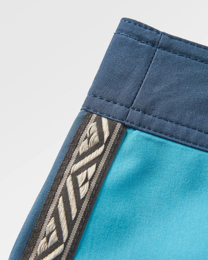 Hollow Recycled Boardshort - Blue Pool - Flatlay